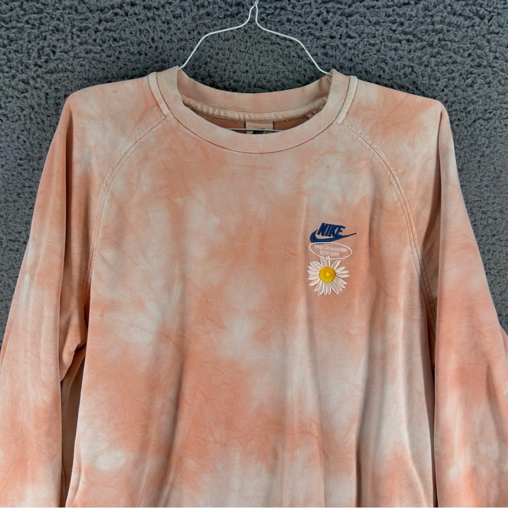 Nike Tie Dye Have A Nike Day Sweatshirt XL Embroidered Daisy Beaverton with Love